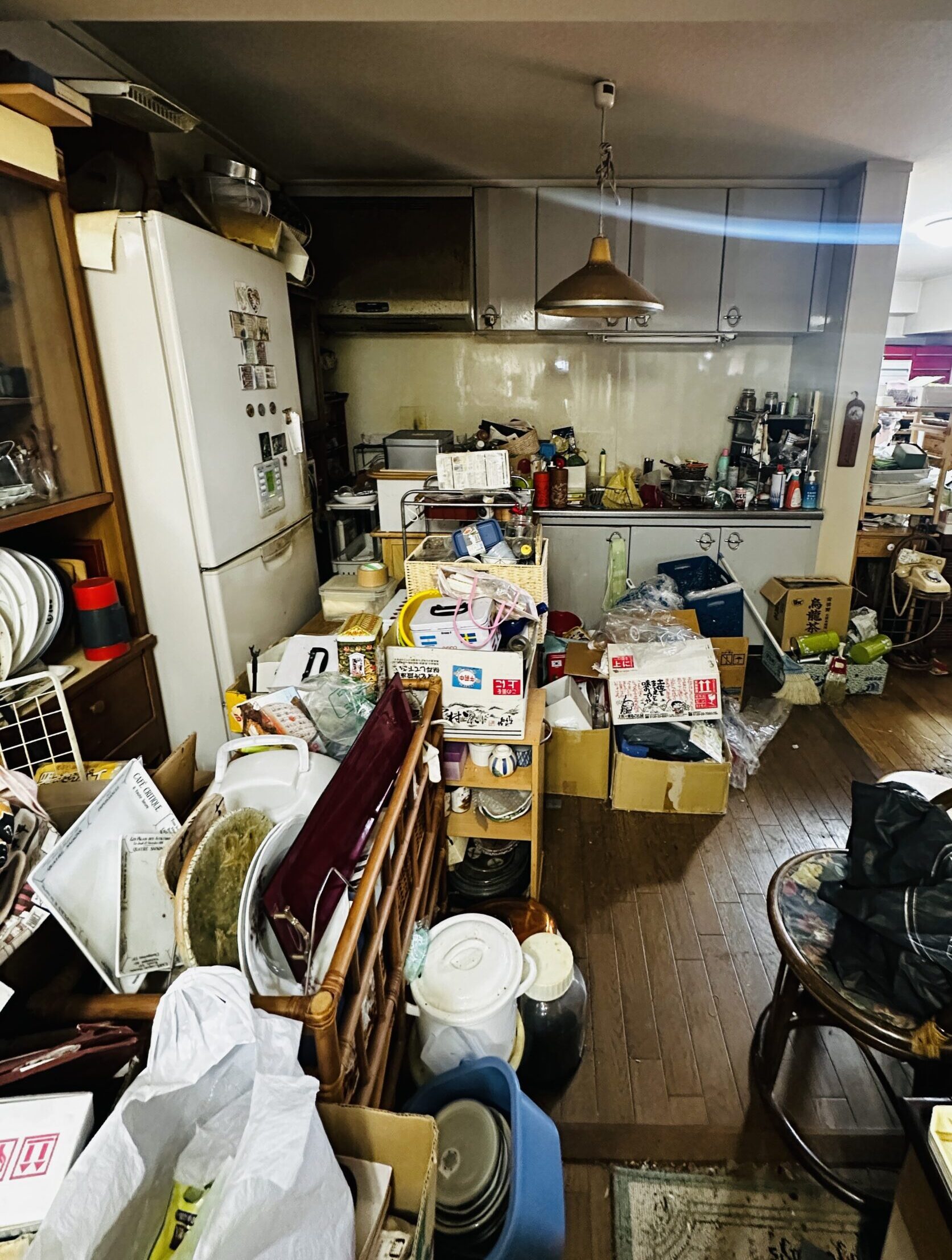 遺品整理前の様子